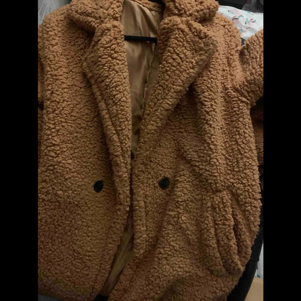 Single lap teddy coat